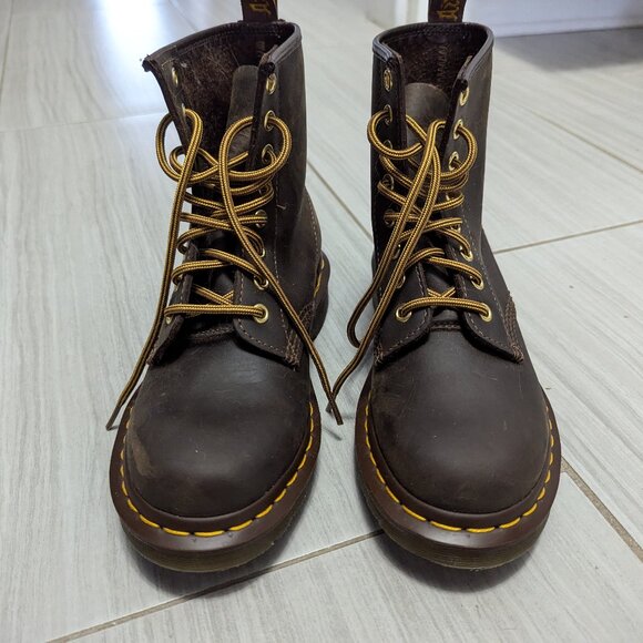 Dr. Martens 1460 Crazy Horse Leather Lace Up Boots in Aztec (US 5 women / UK 3) - Picture 2 of 6